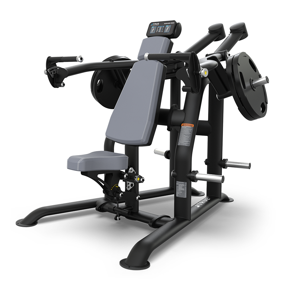 A black and grey exercise machine.