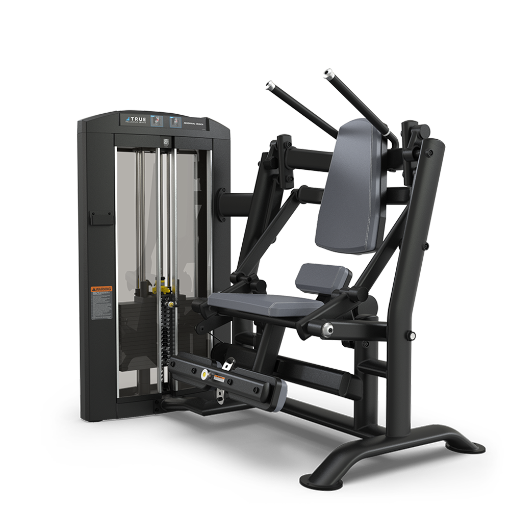 A black and gray leg press machine used for strength training, featuring a padded seat, backrest, footplate, and weight stack with adjustment pins, set against a plain white background.